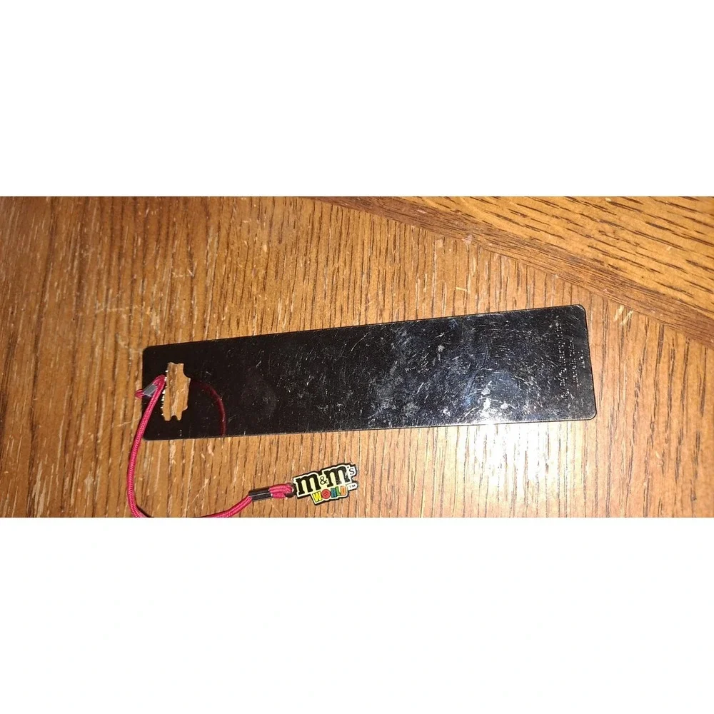 Vintage M&M Metal Bookmark With Charm